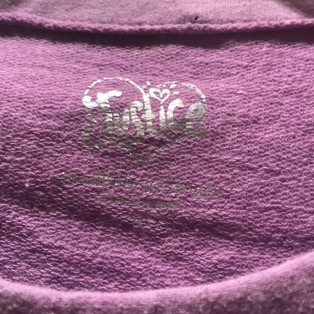 (5/$25) Justice lavender sequined sweatshirt